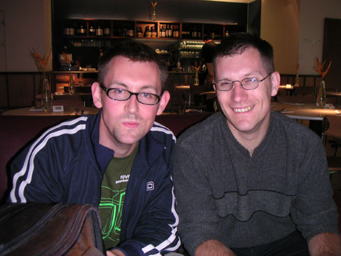 Me and Ed taken at Heathrow airport just before I left
